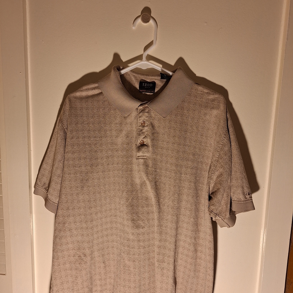 IZOD Men's Beige Polo Shirt
